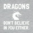 thumbnail image 3 of CafePress - Dragons Dont Believe Long Sleeve T Shirt - Womens Baseball Tee, 3 of 4