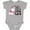 AC-Heather Grey, variant on My Uncle Loves Me Lots and Lots Cute Elephant Boys or Girls Baby Bodysuit