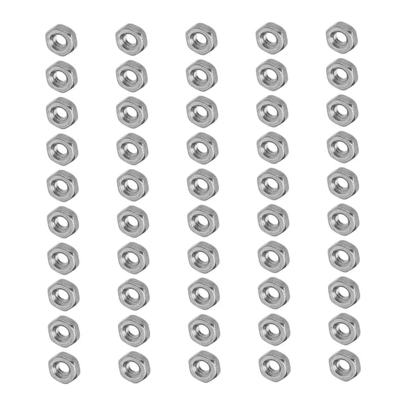 Nuts,50Pcs Hex Nuts A2‑70 Thread Nuts Hex Nuts Assortment Kit Performance Driven