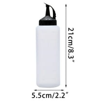 Squeeze Oil Pot,350ml Condiment Squeeze Bottles for Sauces, Squirt Bottles for Liquids, Easy Pour Sauce Bottles with Leak Proof Snap Cap, Condiment Bottles, Squeeze Bottles for Liquids, Ketchup, Oil