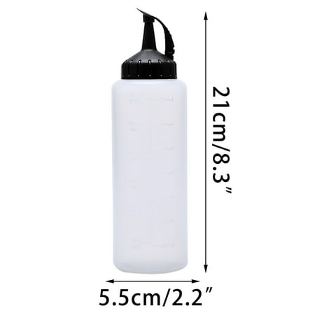 

Moocorvic Clearance Kitchen Squeezes Type Leak-proof Oil Pot Transparent Sauces Bottle With Scale