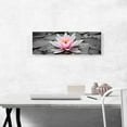 thumbnail image 2 of ARTCANVAS Water Lily Lotus Home Decor Panoramic Canvas Art Print - Size: 36" x 12" (0.75" Deep), 2 of 9