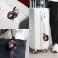 thumbnail image 6 of Monkey 2pcs PU Leather Round Bag Tags with Privacy Cover and Name ID Tag - Suitcase Tags for Travel Luggage, Handbags, Backpacks, School Bags, 6 of 6