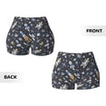 thumbnail image 5 of Yiaed Space Cars Print Women's Athletic Shorts Running Shorts Sporty Short High Waisted Elastic Workout Shorts for Yoga Gym Running & Sports -X-Large, 5 of 7