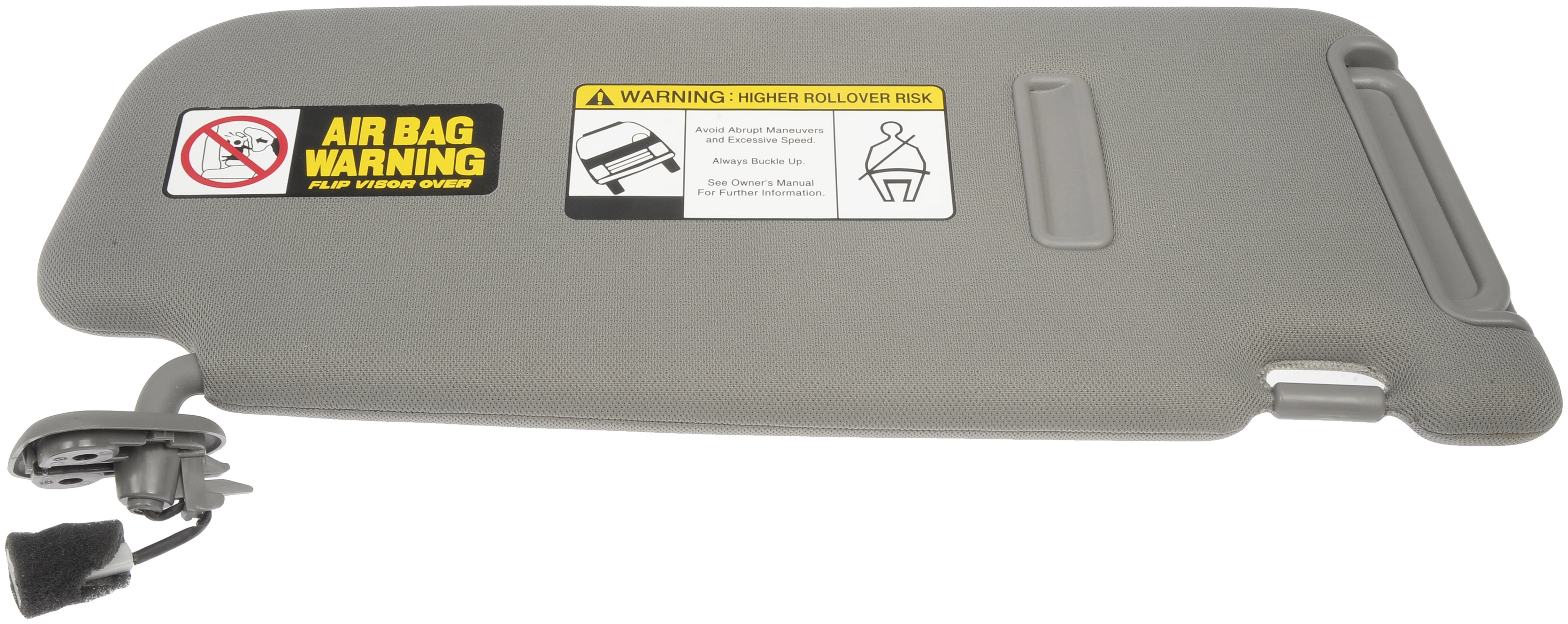 Dorman 74211 Driver Side Sun Visor Assembly for Specific Hyundai Models, Atlas Gray
