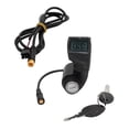 thumbnail image 4 of Lipstore Electric Bike Lock Digital Display Ignition Plug Handlebar Control Lock Power Switch Waterproof Sturdy PP Material Suitable for Recreational Activities and Touring Lock with Cable, 4 of 8