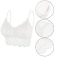 thumbnail image 2 of Lixiuxyad Womens Bra 36c Women's5 Bralette Lace Padded Bralette Lace Bandeau Bra Tube Bra Lace Top With Straps And Removable Pads For, 2 of 2