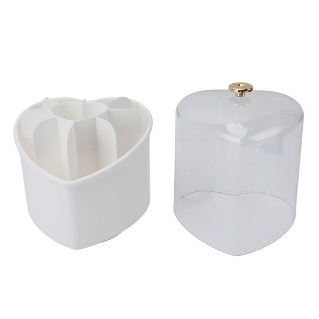 Porta Pinceles De Maquillaje Organizador Con 8 Pinceles De Maquillaje, Organizador De Pinceles De Cosméticos Giratorio Con Tapa Transparente Para Tocador Escritorio