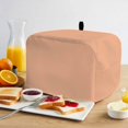 thumbnail image 2 of Peach Fuzz Toaster Cover 2 Slice, Farmhouse Solid Orange Color Modern Art Dustproof Bakeware Oven Protector with Top Hook, Waterproof Small Kitchen Appliance Toasters Dust Cover, 12"x7.5"x8", 2 of 9