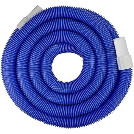 Blow- In-Ground Swimming Pool Vacuum Hose with Swivel Cuff  18 Feet by 1.25 Inches  White
