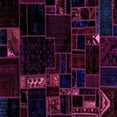 thumbnail image 1 of Ahgly Company Indoor Square Patchwork Purple Transitional Area Rugs, 5' Square, 1 of 4
