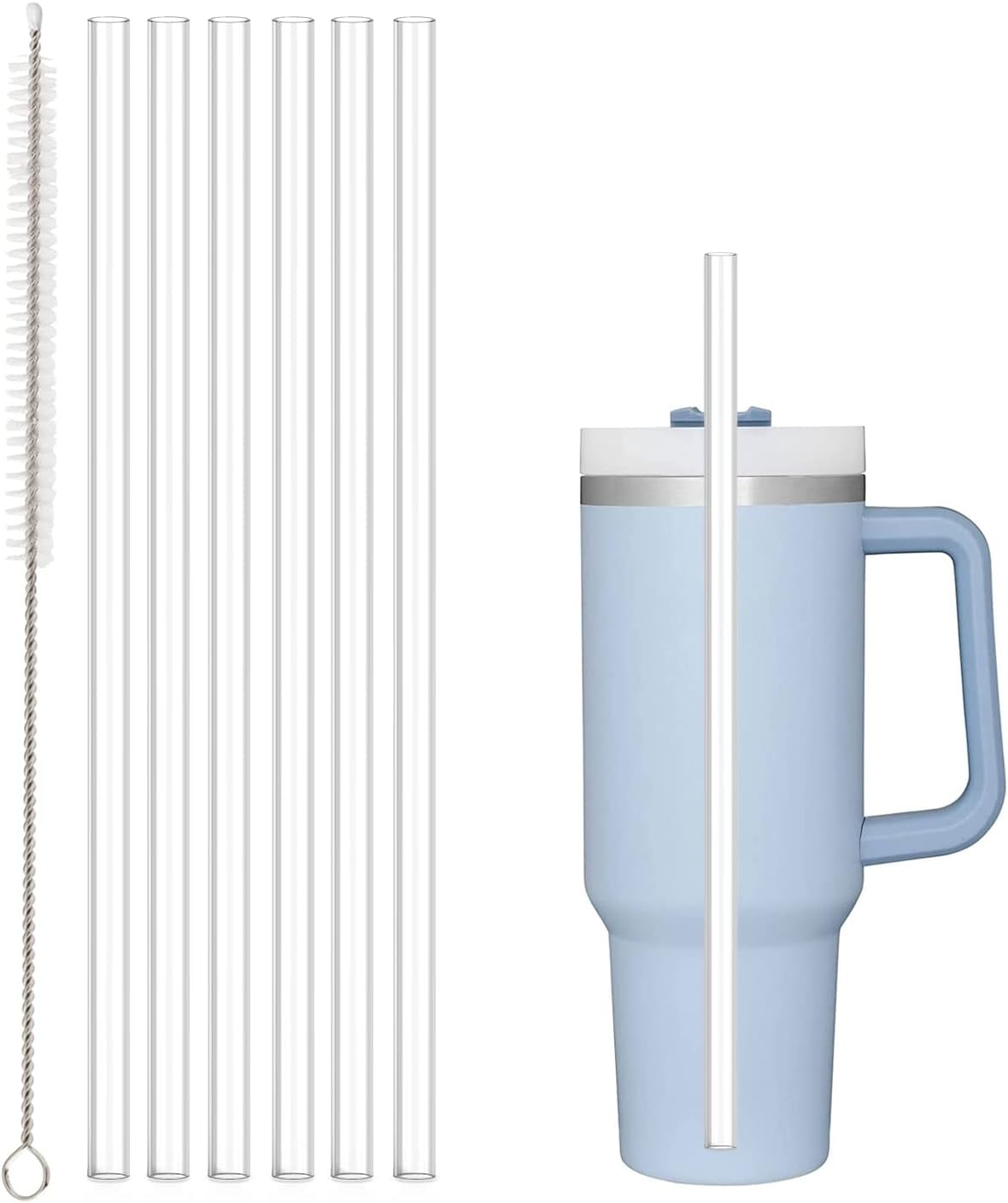 Replacement Straw Compatible with Stanley 40 oz 30 oz Cup Tumbler, 6