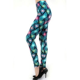 Women's Plus B&W Swans Birds Pattern Print Leggings