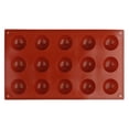 thumbnail image 4 of Molde de silicona para chocolate con 15 agujeros, reutilizable, para hornear, para chocolate, jabón, fondant, decoración de tartas de cumpleaños, 4 of 14