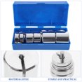 thumbnail image 3 of Nestingho 1 Set Slotted Weights Plates Slotted Steel Silver for Demonstrating Force and Balance, 3 of 6