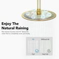thumbnail image 5 of EVERSTEIN 10 inch Dual Shower Faucet System Set Round Rain 360°Adjustable Shower Head with Handheld Shower CUPC 2.5 GPM Valve, Brushed Gold, 5 of 9