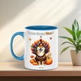 thumbnail image 5 of Happy Thanksgiving Shiba Inu Turkey Costume Pumpkins Autumn Leaves 11oz Accent Two-tone Mug Shibas Dog Lovers Gifts Idea Coffee Tea Cup - 130144, 5 of 5