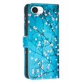 thumbnail image 3 of Leather For Apple iPhone 17e / 16e 6.1-inch Wallet Case Butterflys&Flowers, With Card Holder,Wristband,Magnetic Clasp Kickstand Folio Cover,Color-2,For iPhone 17e / 16e, 3 of 8