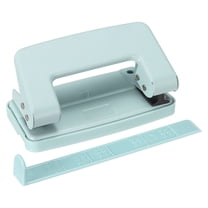 Uxcell 1/4" 2 Hole Punch, Handheld Hole Puncher Press Metal Paper Puncher, Blue