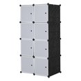 thumbnail image 4 of Zimtown 8 Cubes Portable Closet Wardrobe,Modular Cabinet Book Shelf W/Doors Hanging for Bedroom,Dormitory, 4 of 6