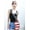 Multicolored, variant on Women's Mid Rise July 4th USA Flag Star Stripes Sparkly Sequin Shorts,X-Large