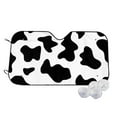 thumbnail image 2 of Lsque Milk Cow Car Windshield Sun Shade | Accordion Folding Style Auto Shade for Car Truck SUV Van | Blocks UV Rays Sun Visor Protector | Small, 2 of 7