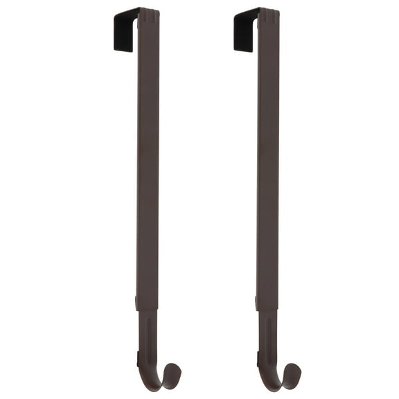Haute Decor Adapt™ Adjustable Length Wreath Hanger - 2 Pack - Matte Brown