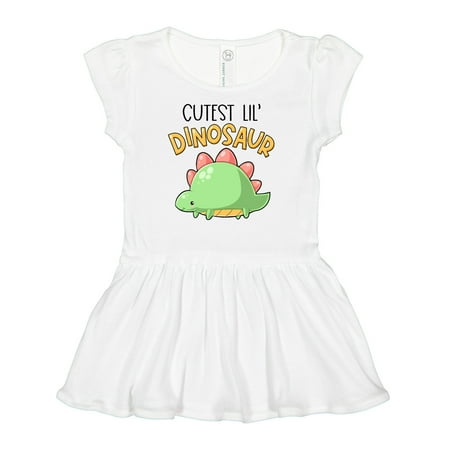 

Inktastic Cutest Lil Dinosaur with Cute Stegosaurus Gift Baby Girl Dress