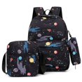 thumbnail image 2 of 3Pcs School Bag Backpack Set for Teenage Girls Children Elementary Middle Kids Waterproof Bookbag with Lunch Bag Pencil Case New, 2 of 4