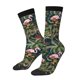 thumbnail image 1 of Balery Flamingos And Palm Leaves Calcetas Largas con Estampado para Hombre y Mujer – Suaves y Transpirables, Talla Única (US 5-11), 1 of 6