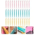 thumbnail image 5 of 72 Pcs Maquillage Sourcils avec Exfoliant pour le Corps, Tondeuse Jetable Rose, Kit de Rasage Visage en Acier Inoxydable, Rasoir de Voyage pour Femmes, 5 of 5