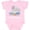 AD-Pink, variant on Inktastic My Babysitter Loves Me to the Moon and Back Elephant Family Boys or Girls Baby Bodysuit