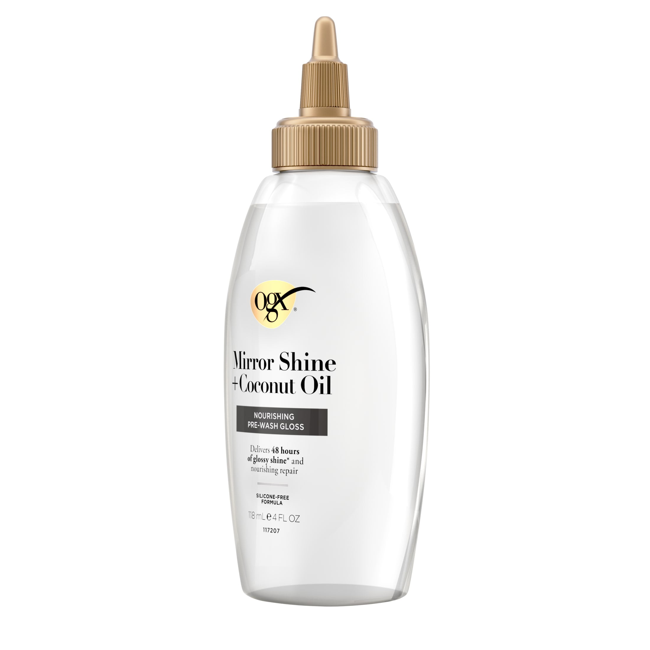OGX Mirror Shine + Coconut Oil Nourishing Pre-Wash Gloss, 4 fl. oz