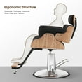 thumbnail image 4 of BarberPub Modern Hydraulic Salon Chair, Swivel Barber Chair, 4 of 8