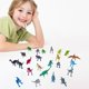 thumbnail image 4 of Juego de juguetes de plástico con modelo de dinosaurio, 24 piezas, juego de Zulema Figuras Dinosau, 4 of 8