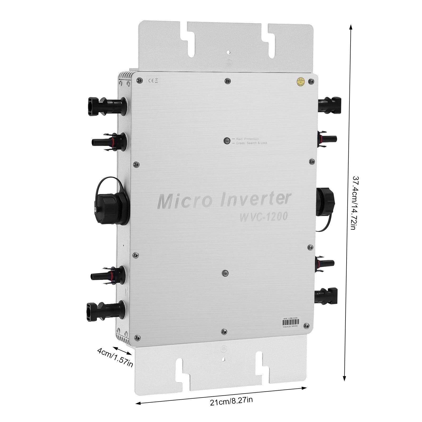 Miumaeov WVC-1200W Micro Inverter MPPT Micro Solar Panel Smart Inverter Pure Sine Wave Grid Tie Inversor