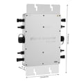 thumbnail image 2 of 1200W Solar Grid Tie Micro Inverter, Waterproof IP65, with AC Data Monitoring Display LCD Screen, 110V Solar & Wind Power Inverter for 30V 36V Solar Panel, 2 of 20