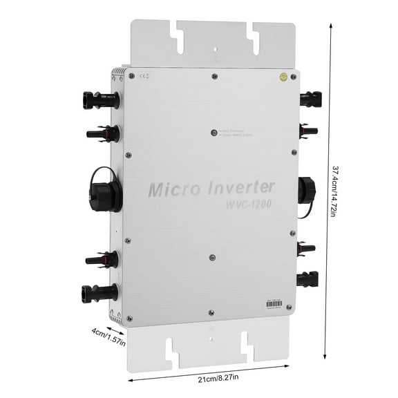 WVC-1200W MPPT Solar Micro Inverter Grid Tie Grid Pure Sine Wave Inverter DC-AC