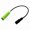 5.5x2.5mm female-Green, variant on LR6 2a Simulators 2a Placeholder With 5.5x2.5mm/5.5x2.1mm Input Port For Electronic Device Power Supply