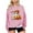 Halloween Sweatshirt-Pink, variant on Spooky Season Sweatshirts Halloween Women 2025 Cute Ghost Pumpkin Pullover Tops Long Sleeve Crewneck Sweatshirt Embroidered Graphic Loose Funny Shirts Fall Winter Family Festival OutfitsXdegoge