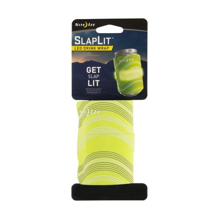 Nite Ize SlapLit LED Drink Wrap, Lime Green Insulated Reflective