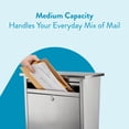 thumbnail image 2 of Architectural Mailboxes Maya Classic Stainless Steel Wall Mount Silver Mailbox, 2 of 8