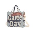 thumbnail image 7 of FORMRS Womens Corduroy Tote Bag Crossbody Shoulder Handbag with Pocket, Gray Game Day, 7 of 7