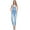 Blue, variant on Women's Ripped Up Skinny Overalls RJHO837 - Blue- XL