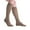 Khaki, variant on JOBST Men 15-20 mmHg Medical Compression Closed Toe Knee High Socks, White, Large, 1 Pair