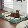 thumbnail image 6 of Cozy Comfort XXL Orthopedic Dog Bed, Washable Great Dane Dog Sofa Beds for Giant Dogs, Washed Blue, 53"L x 42"W x 8"Th, 6 of 10