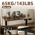 thumbnail image 3 of Ergomaker Electric Standing Desk，43" x 23.6" Height Adjustable Desk with Memory Preset for Adult,Brown, 3 of 9