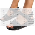 thumbnail image 3 of Fnooota Womens Comfort Sandals, Summer Vacation Buckle Open Toe Wedge Sandals Dark Blue Size 9.5, 3 of 5
