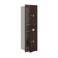 thumbnail image 2 of Salsbury Industries Recessed Private Aluminum 3 Unit 4C Horizontal Parcel Locker, 2 of 4