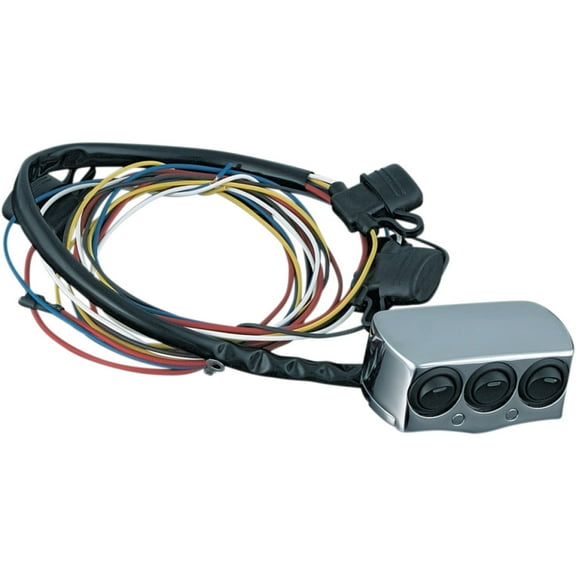 Kuryakyn Motorcycle Accessory Switch For Master Cylinder Reservoir Cover, Chrome 7803